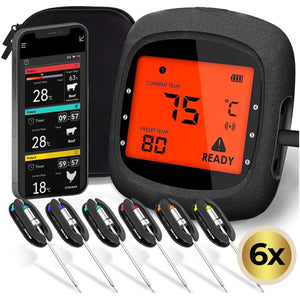 Moderne snufjes in vleesthermometers