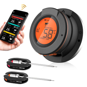 MostEssential Smart BBQ Thermometer Includes App 2 Measuring Probes