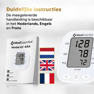 MostEssential Premium Bloeddrukmeter Bovenarm - 65A