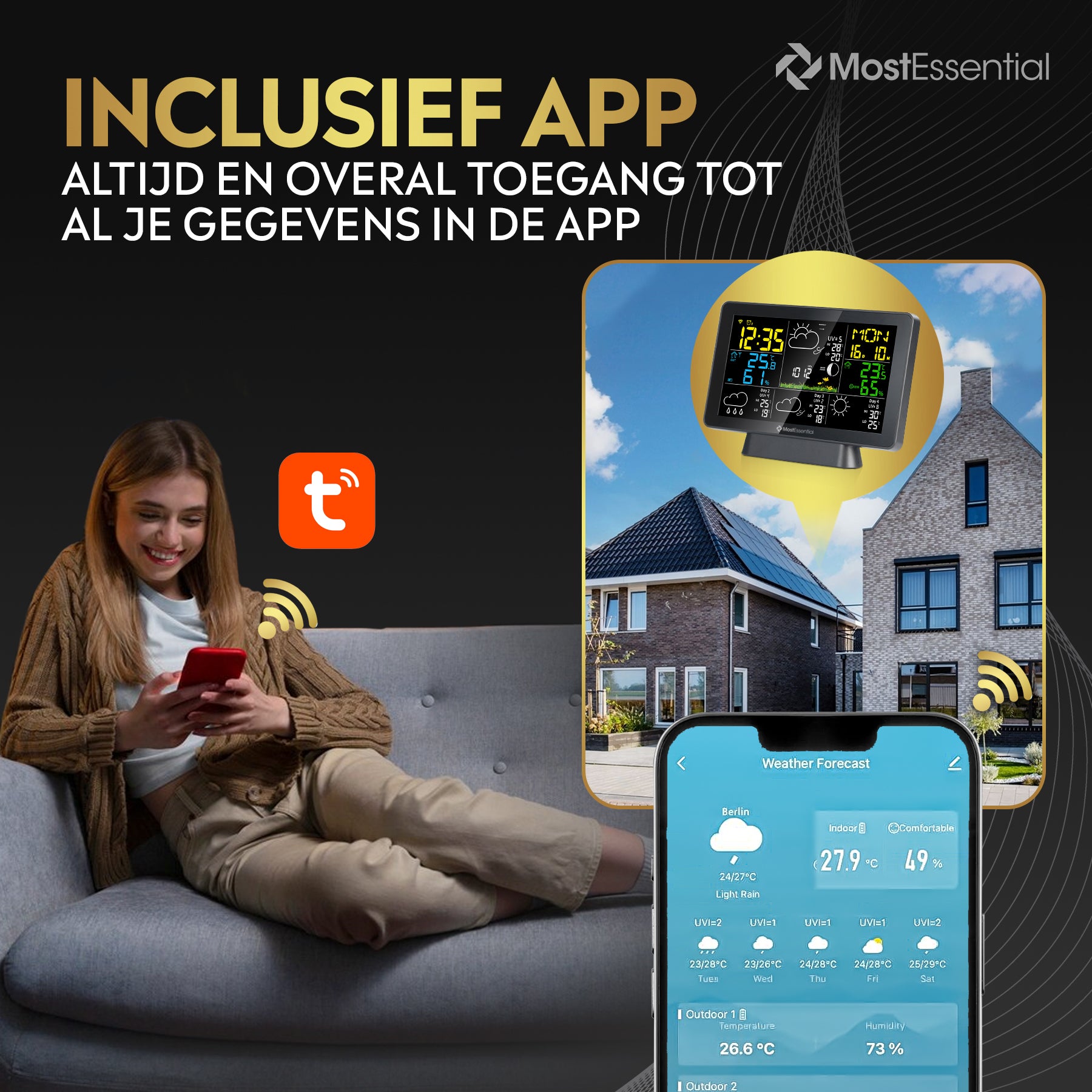 MostEssential Weerstation met App