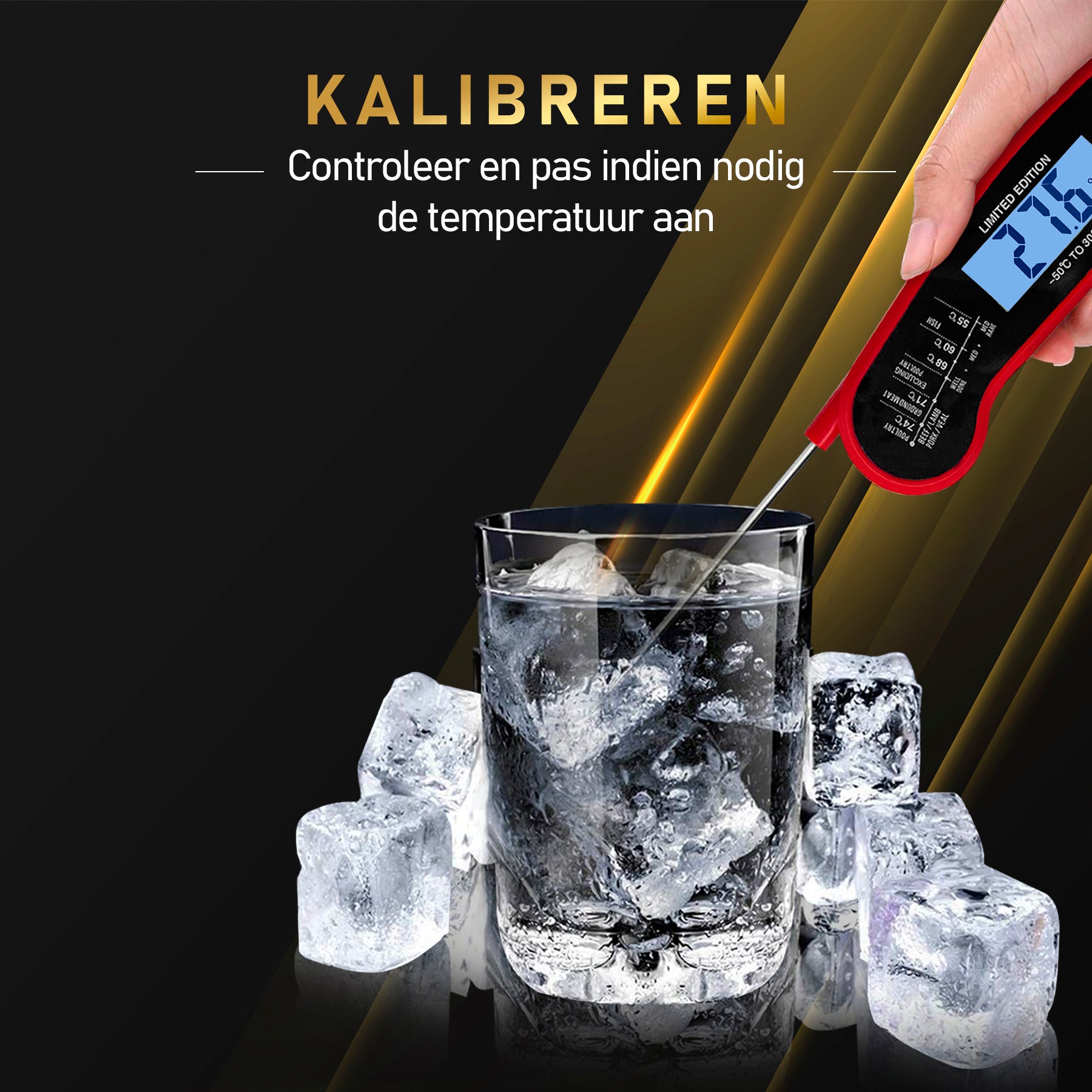 MostEssential Digitale Vleesthermometer - Limited Edition Red