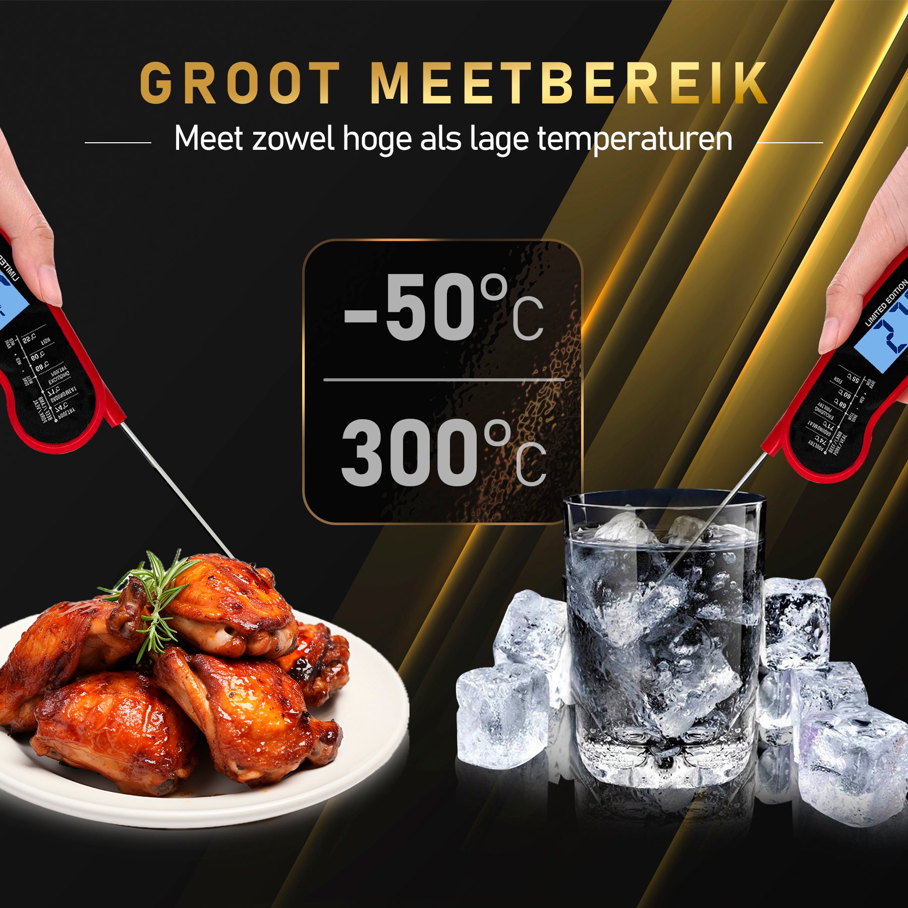 MostEssential Digitale Vleesthermometer - Limited Edition Red