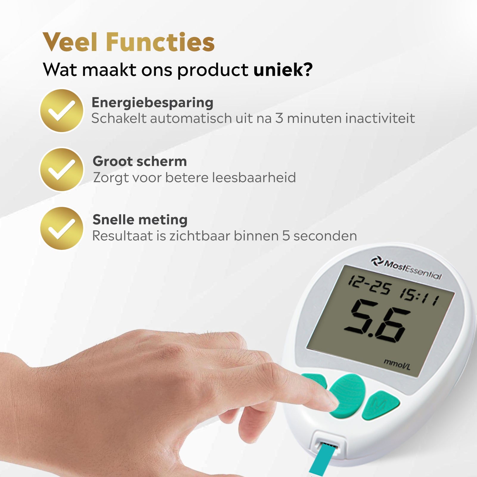 MostEssential Premium Glucosemeter