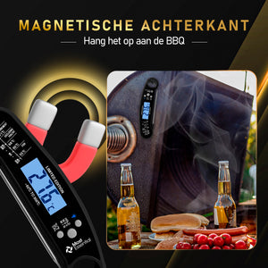 MostEssential Vleesthermometer - Limited Edition Black | 2x Reserve Batterij