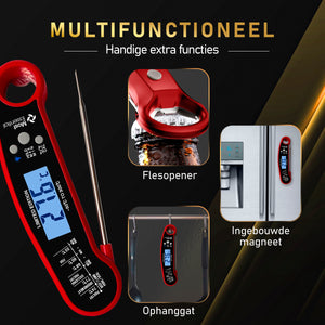 MostEssential Digitale Vleesthermometer - Limited Edition Red