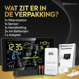 Draadloos Weerstation met Buitensensor